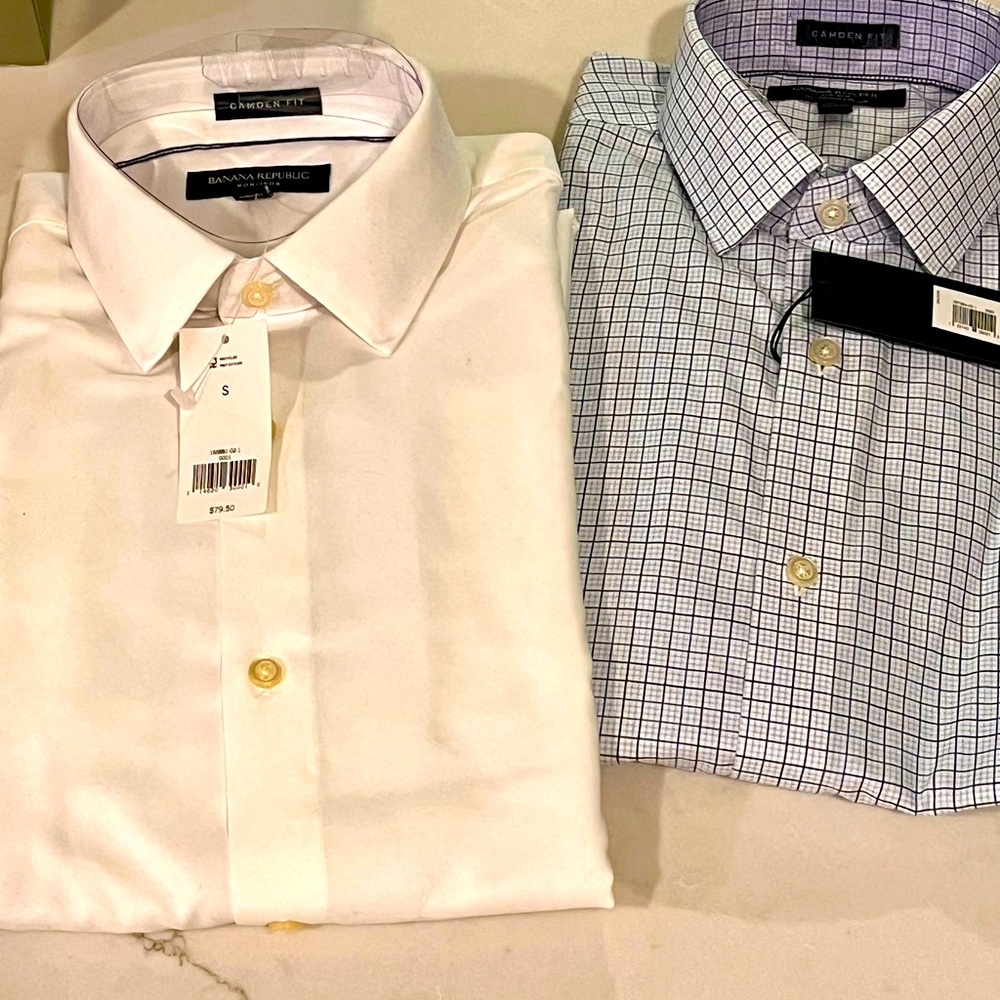 Set of 2 Banana Republic Camden Fit SZ S Men’s Button up